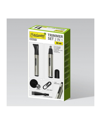 feel-maestro Zestaw trymerów 2w1 USB-C  MR-666