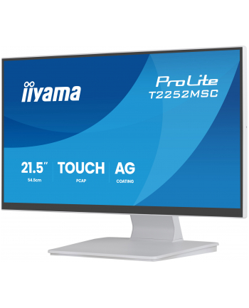 iiyama Monitor 22 cale T2252MSC-W2AG 10 PKT. POJ,IPS,HDMI,DP,2x1W,7H,2xUSB,  AG-(Anti Glare) nr 1