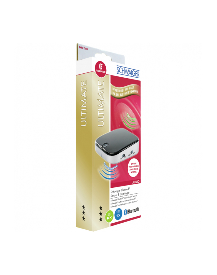 Adapter bluetooth Schwaiger Schwaiger Bluetooth Musik Empfänger & Sender (DAR100513) główny