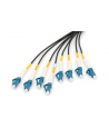 Digitus Zakończony fabrycznie uniwersalny kabel światłowodowy typu breakout, wielomodowy OS2, 8 włókien, LC/UPC (DK2A338U100BKBBB) - nr 3