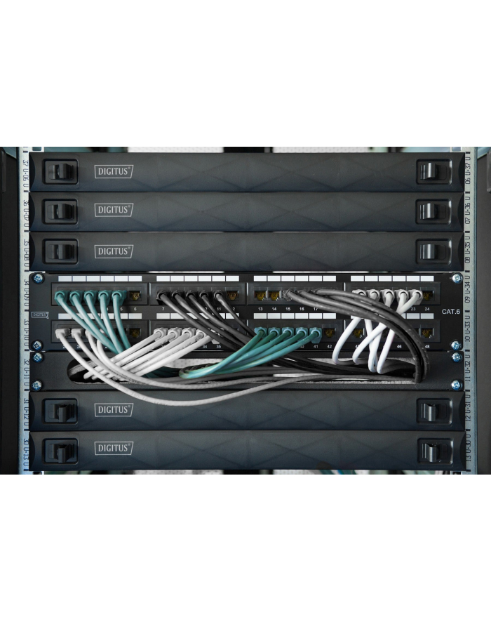 Digitus Cat 6A Keystone Modul,Geschirmt Mit Kabelmanager 48 St (DN9361748) główny