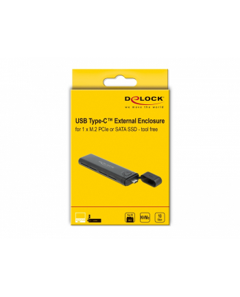 Delock Obudowa SSD Czarny M.2 (42635) nr 1