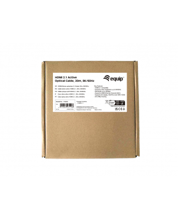 Equip 119452 kabel HDMI 20 m Typu A (Standard) Czarny nr 2