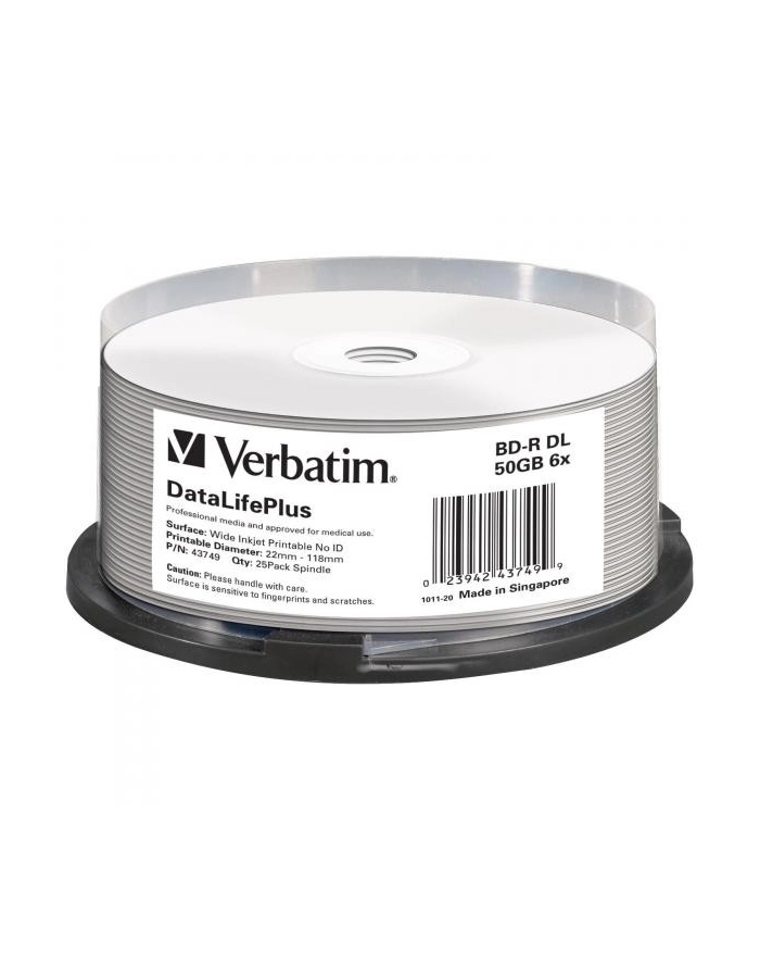 verbatim BD-R DL 50 GB 43749 25-pack główny