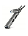 axagon HUE-STA HUB 4-portowy 1x USB-A 5Gbps, 2x USB2.0 + 1x USB-C 2.0, 12cm kabel USB-A - nr 8
