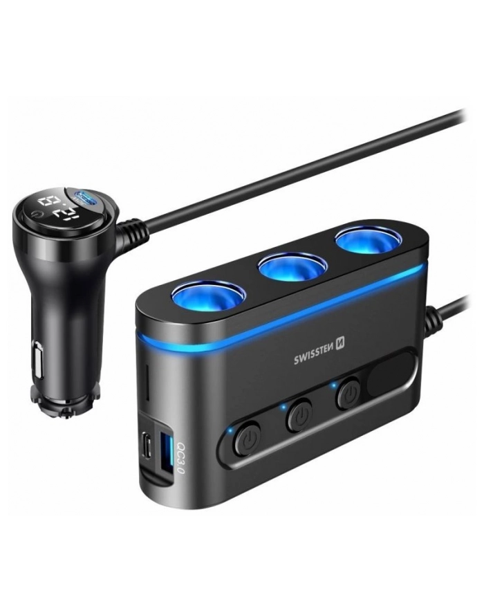 Swissten Ładowarka Samochodowa Usb Usbc główny