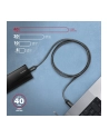 axagon BUCM4X-CM05AB Kabel USB-C - USB-C, USB4 Gen 3x2 0.5m, PD 240W, 8K HD, ALU, oplot Czarny - nr 43
