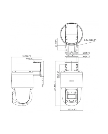 Hilook Ptz-N2C200C-De(F0)(O-Std), Kamera Ip Wewnętrzna I Zewnętrzna (327000807)