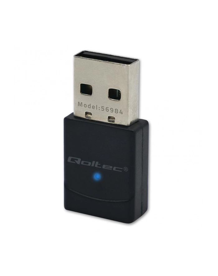 qoltec Bezprzewodowy mini Adapter Wi-Fi 6 | Standard AX | Bluetooth 5.4 | USB | 900Mbps główny