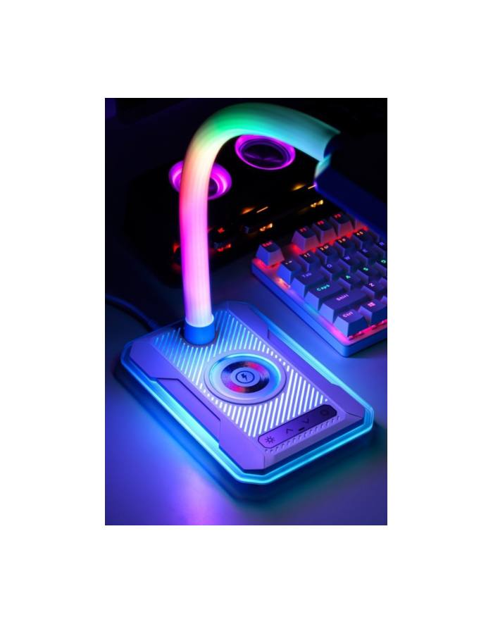 Immax 08989L - Led Rgbw Ściemnialna Lampa Stołowa Z Ładowaniem Qi 30W230V Czarna główny