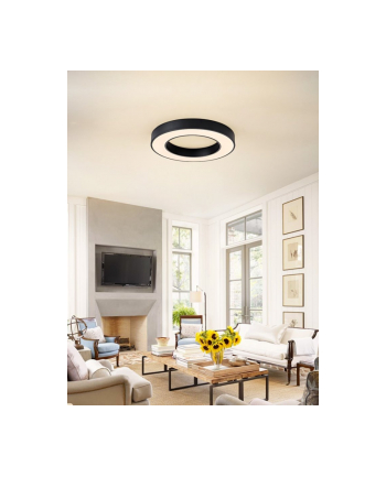 Immax Neo Pastel Slim Smart Lampa Sufitowa 60 X 7Cm 53W Czarna Zigbee 3.0, Tuya