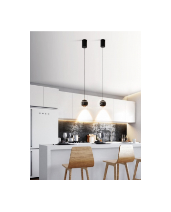 Immax Oprawa Zwieszana Neo Dormine Smart Stahovací, Zigbee 3.0, Tuya - Perleťově Černé (1674730)