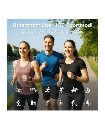 logilink Smartwatch LCD, BT5.2 IP68, różowy nr 2