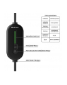 qoltec Mobilna ładowarka do samochodu elektrycznego EV z regulacją 2w1  Typ2 | 3.5kW | 230V | LCD | LED | 5m - nr 5