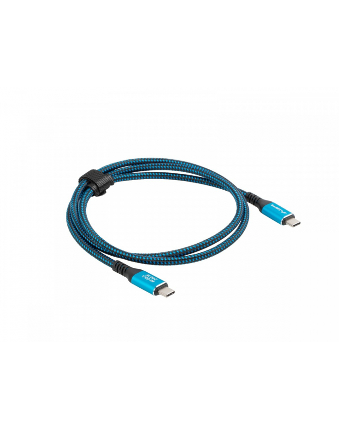 lanberg Kabel USB-C M/M USB4 0,5m 240W 8K 60HZ czarno-niebieski główny