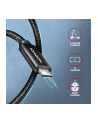 axagon BUCM4X-CM05AB Kabel USB-C - USB-C, USB4 Gen 3x2 0.5m, PD 240W, 8K HD, ALU, oplot Czarny - nr 21
