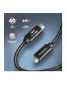 axagon BUCM4X-CM05AB Kabel USB-C - USB-C, USB4 Gen 3x2 0.5m, PD 240W, 8K HD, ALU, oplot Czarny - nr 32