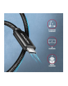 axagon BUCM4X-CM05AB Kabel USB-C - USB-C, USB4 Gen 3x2 0.5m, PD 240W, 8K HD, ALU, oplot Czarny - nr 8