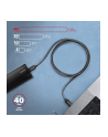 axagon BUCM4X-CM05AB Kabel USB-C - USB-C, USB4 Gen 3x2 0.5m, PD 240W, 8K HD, ALU, oplot Czarny - nr 9