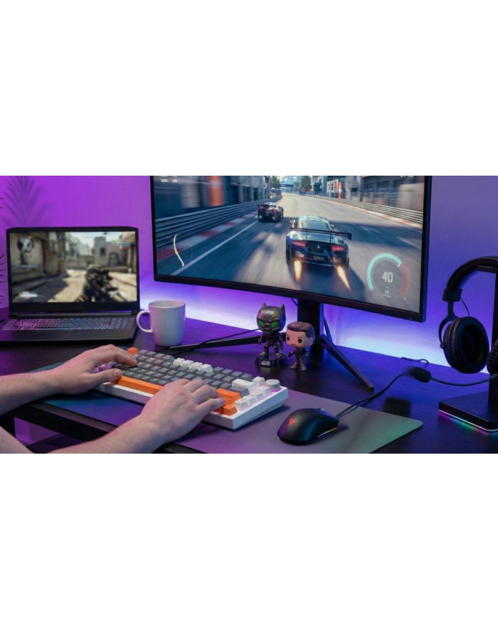 savio Klawiatura magnetyczna ASTRAL White OUTEMU White jade RGB 3 kolory keycapów główny