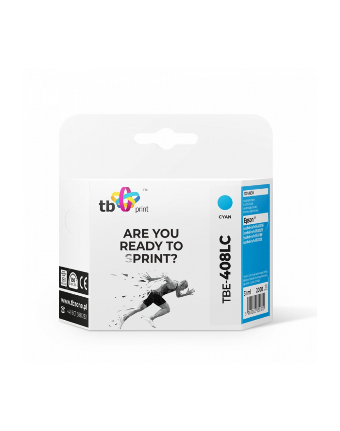 tb print Tusz do Epson T09K2 TBE-408LC 100% nowy cyan główny