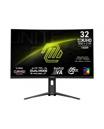 msi Monitor MAG 321CUPDF 31.5 cala/LED/UHD/Curved/160HZ/Black