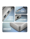 axagon HMC-CUB83X2 Wieloportovy hub USB 7in1, 10Gbps, 2x USB-A, 1x USB-C, 1x HDMI 4K/144Hz, DP 8K/30Hz, GLAN, PD 100W, 15cm USB-C kabel - nr 4