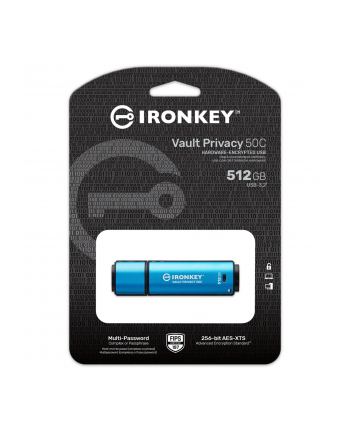 kingston Pendrive 512GB IronKey Vault Privacy50C AES-256 FIPS-197 nr 2