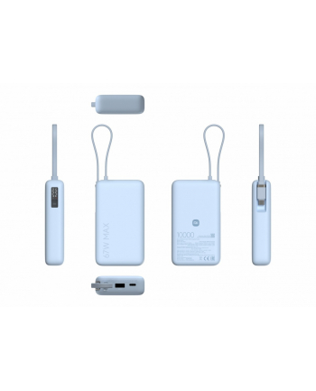 xiaomi PowerBank 10000 (Integrated Cable) 67W Ice Blue nr 1