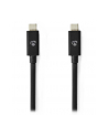 Nedis CCGP66020BK20 kabel USB 2 m USB4 Gen 3x2 USB C Czarny - nr 1