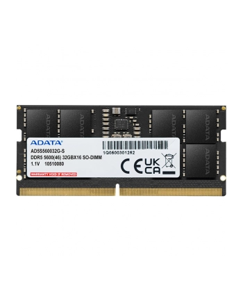 adata Pamięć do notebooka Premier DDR5 5600 SODIMM 16GB Single Tray