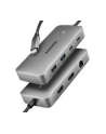axagon HMC-CUB83X2 Wieloportovy hub USB 7in1, 10Gbps, 2x USB-A, 1x USB-C, 1x HDMI 4K/144Hz, DP 8K/30Hz, GLAN, PD 100W, 15cm USB-C kabel - nr 20
