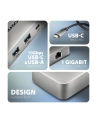 axagon HMC-CUB83X2 Wieloportovy hub USB 7in1, 10Gbps, 2x USB-A, 1x USB-C, 1x HDMI 4K/144Hz, DP 8K/30Hz, GLAN, PD 100W, 15cm USB-C kabel - nr 27