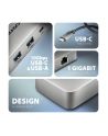 axagon HMC-CUB83X2 Wieloportovy hub USB 7in1, 10Gbps, 2x USB-A, 1x USB-C, 1x HDMI 4K/144Hz, DP 8K/30Hz, GLAN, PD 100W, 15cm USB-C kabel - nr 37