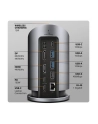 axagon HMC-WL9 Wieloportowy hub USB 9in1, 10Gbps, 3xUSB-A, 1xUSB-C, DP 8K/60Hz, HDMI 4K/60Hz, PD 100W, GLAN, 100cm USB-C kabel, wireless charging 15W - nr 5