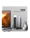 axagon HMC-WL9 Wieloportowy hub USB 9in1, 10Gbps, 3xUSB-A, 1xUSB-C, DP 8K/60Hz, HDMI 4K/60Hz, PD 100W, GLAN, 100cm USB-C kabel, wireless charging 15W - nr 9