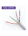 Kabel sieciowy Qoltec Patchcord skrętka UTP | Miedziany Cu | CAT6 | High speed 1Gb/s | LAN | 25m | Szary - nr 2