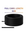 Kabel sieciowy Qoltec Patchcoed skrętka UTP | CAT6 | High speed 1Gb/s | LAN | 50m | Czarny - nr 4