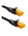 Kabel Patchcord Qoltec UTP | CAT6 | 2 x RJ-45 | High speed 1Gb/s | Pozłacane styki | 10m | Czarny - nr 7