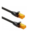 Kabel Patchcord Qoltec UTP | CAT6 | 2 x RJ-45 | High speed 1Gb/s | Pozłacane styki | 20m | Czarny - nr 1