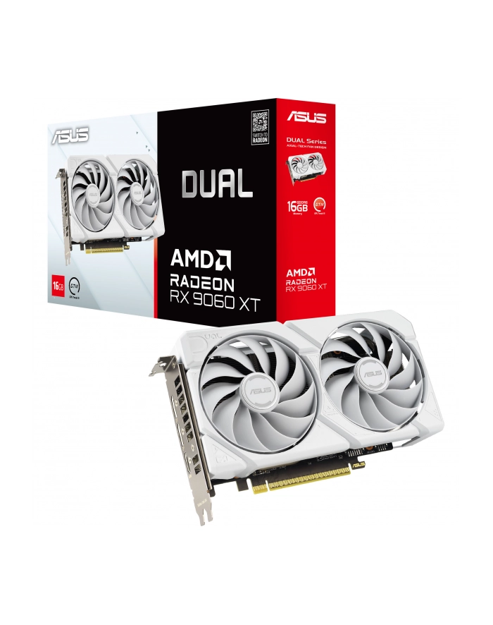 asus Karta graficzna Radeon RX 9060 XT DUAL-RX9060XT-16G-WHITE główny