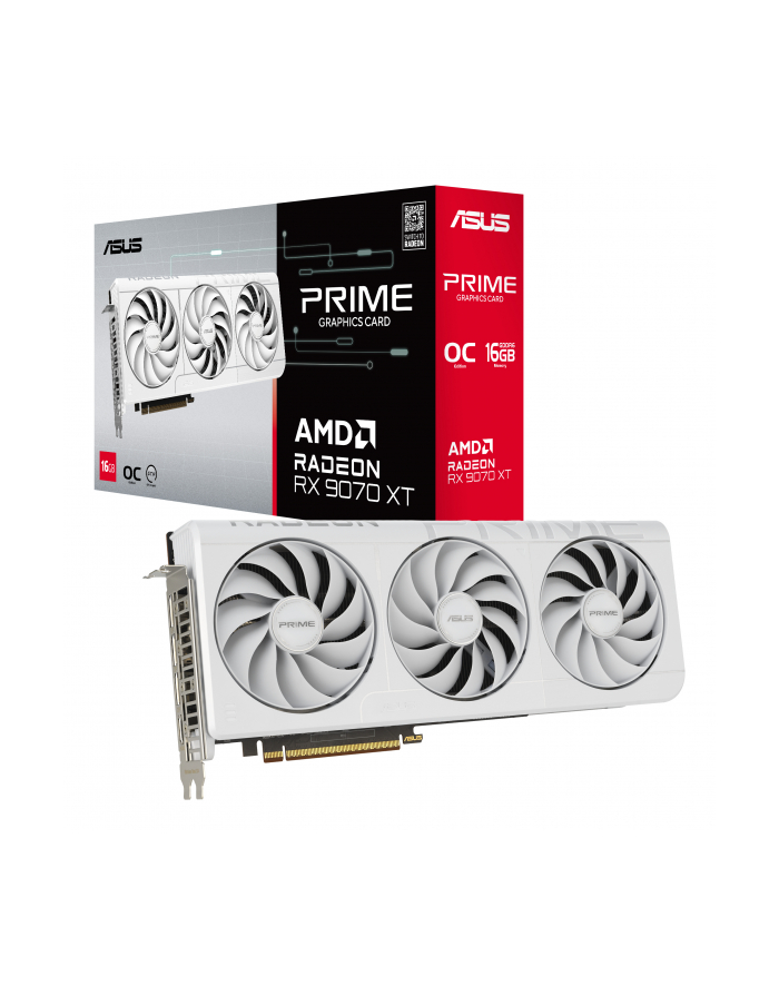 Karta VGA Asus Prime Radeon RX 9070 XT White OC Edition 16GB GDDR6 256bit HDMI+3xDP PCIe5.0 główny