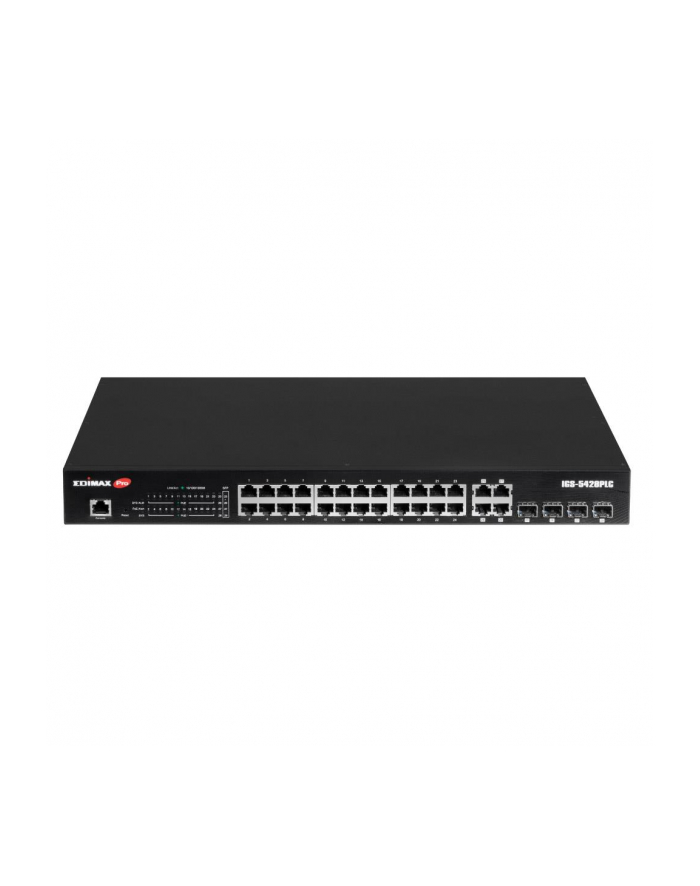 edimax technology Switch zarządzalny Edimax IGS-5428PLC Web Smart 24x1GbE PoE+ 4xSFP Combo Uplink główny
