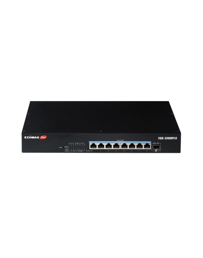 edimax technology Switch zarządzalny Edimax TGS-3109PLX Web Smart 8x2,5GbE PoE++ 1x10GbE SFP+ Uplink główny