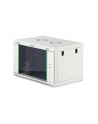 Szafa sieciowa wisząca jednosekcyjna DIGITUS Dynamic 19'' 7U, 600x450, drzwi szyba, szary, niezmontowana, 60kg - nr 10