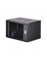 Szafa sieciowa wisząca jednosekcyjna DIGITUS Dynamic 19'' 7U, 600x450, drzwi szyba, czarny, niezmontowana, 60kg - nr 10