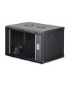 Szafa sieciowa wisząca jednosekcyjna DIGITUS Dynamic 19'' 7U, 600x450, drzwi szyba, czarny, niezmontowana, 60kg - nr 1
