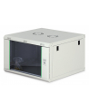 Szafa sieciowa wisząca jednosekcyjna DIGITUS Dynamic 19'' 7U, 600x600, drzwi szyba, szary, niezmontowana, 60kg - nr 2