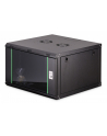 Szafa sieciowa wisząca jednosekcyjna DIGITUS Dynamic 19'' 7U, 600x600, drzwi szyba, czarny, niezmontowana, 60kg - nr 2