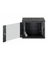 Szafa sieciowa wisząca jednosekcyjna DIGITUS Dynamic 19'' 9U, 600x450, drzwi szyba, czarny, niezmontowana, 60kg - nr 5